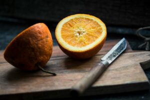 Orange snack, a nursery chef creation